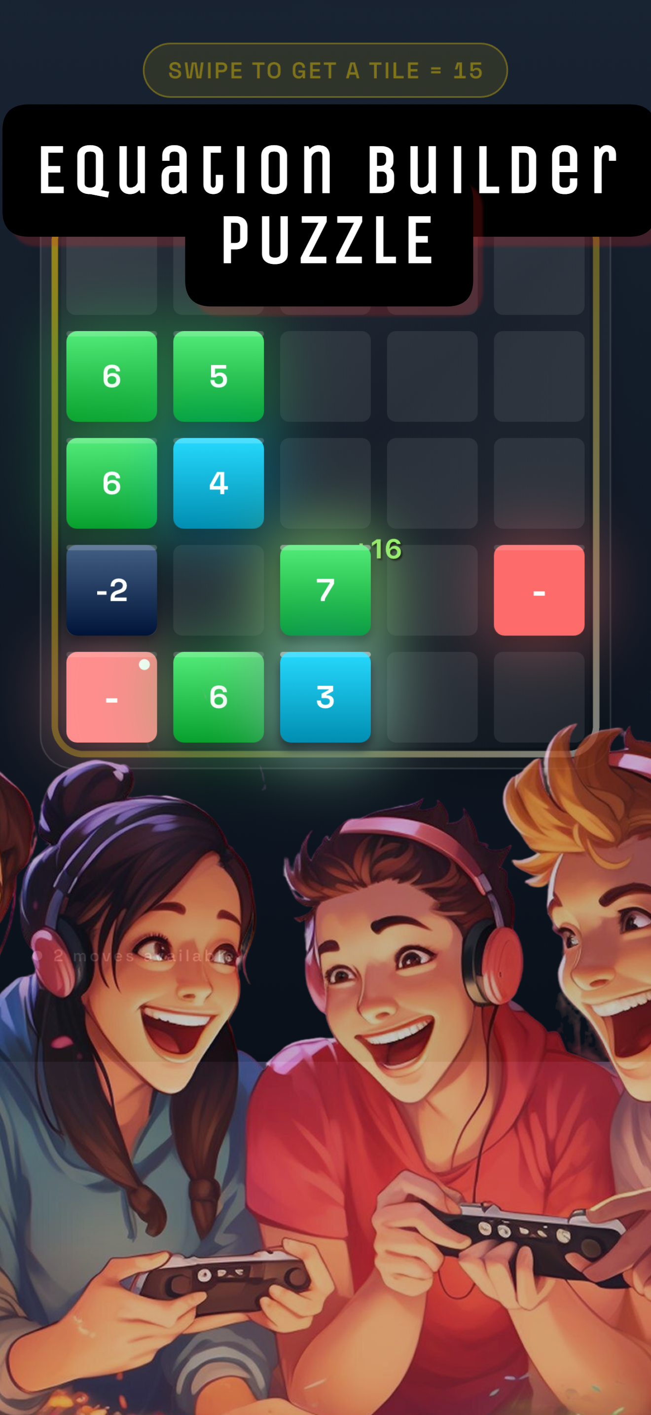 Equation Builder gameplay
